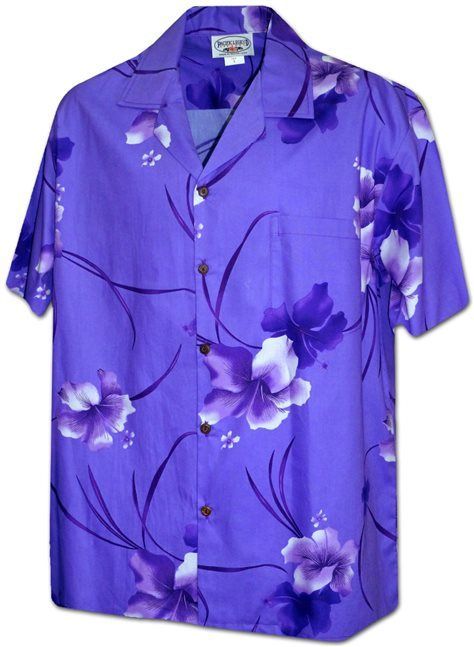 Purple Flowers Hawaiian Shirt 1 - Roticstore Design