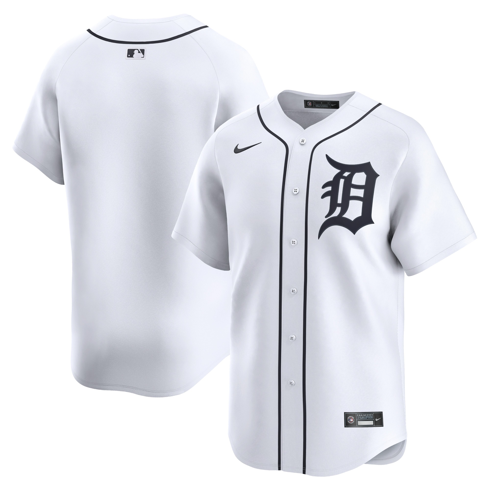 Detroit Tigers Youth Home Limited Jersey – White