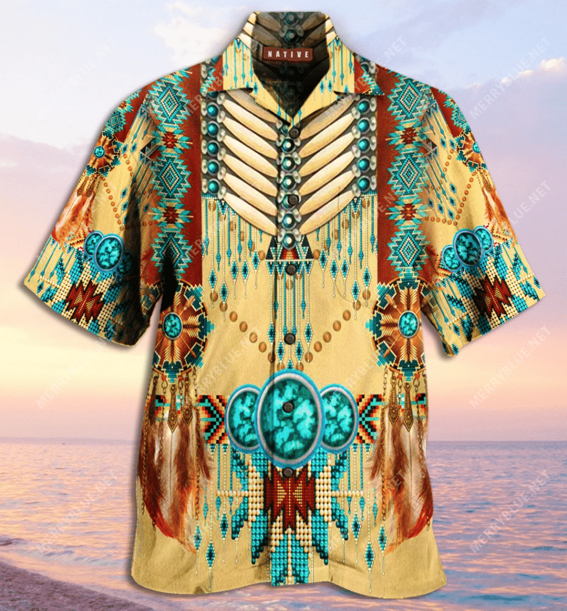 High Quality Proud Native American Unisex Hawaii Shirt Ha80330