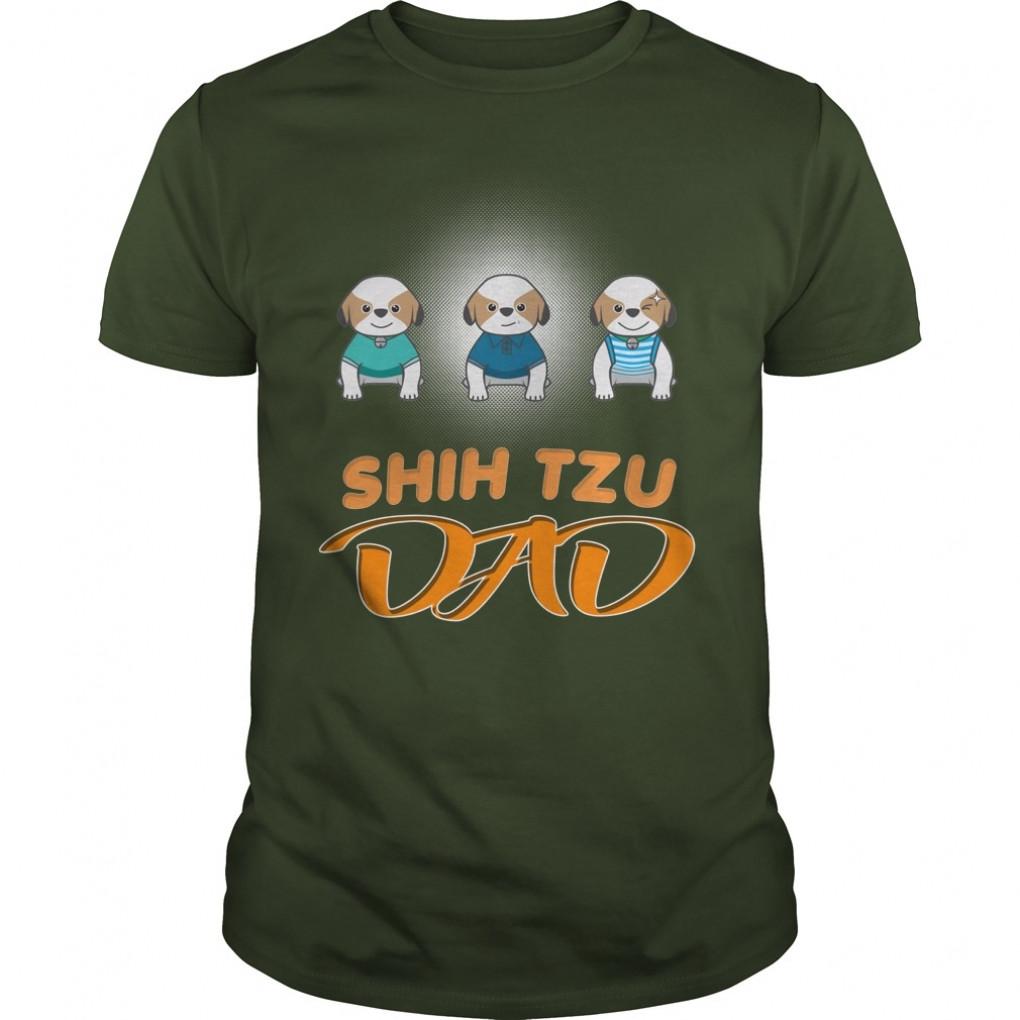 Shih Tzu Puppy Dog Various Dad Guys Tee 857406604