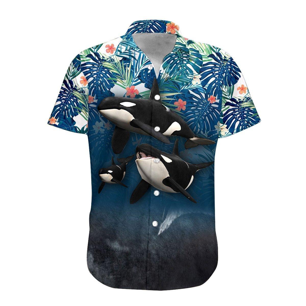 Gearhumans Whale Hawaiian Shirt Ha84901