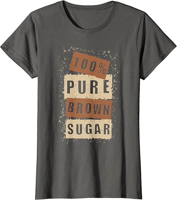 Womens Gold Pure Brown Sugar Tee Gift Melanin Pride T-Shirt