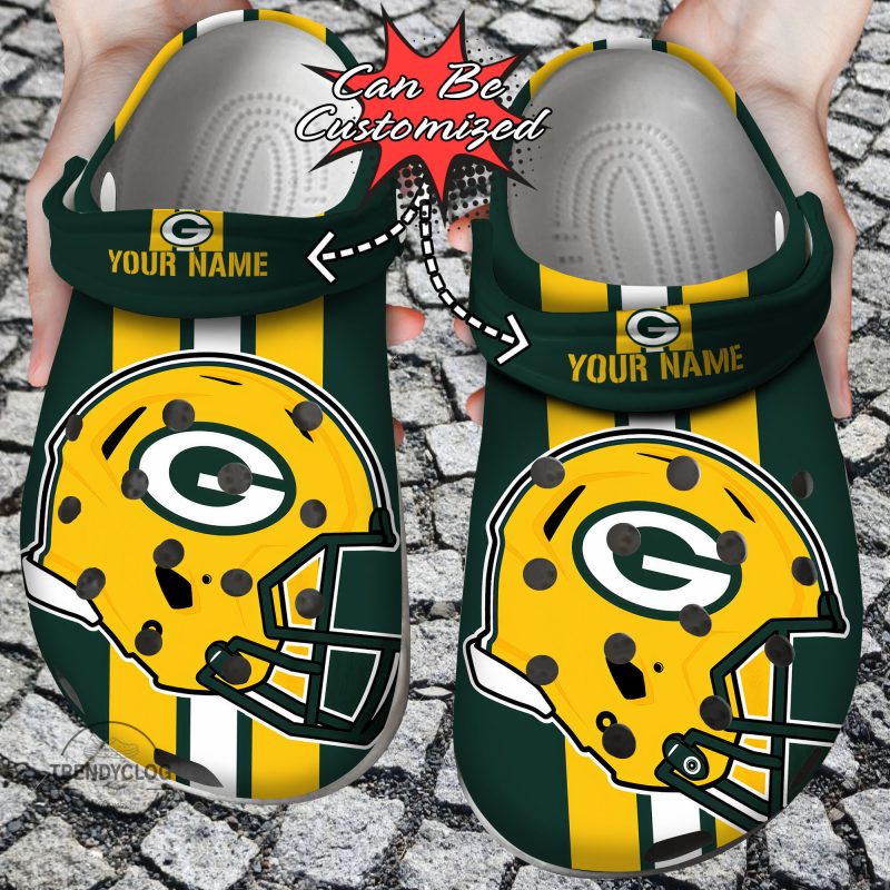 Football Personalized GPackers Team Helmets Clog Shoes