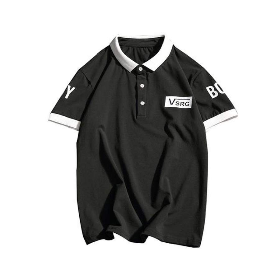 Men clothes Summer New Men’s Polo Shirt Fashion Casual Cotton High Quality Short Sleeve Polo Shirt Letter printing Tops Male