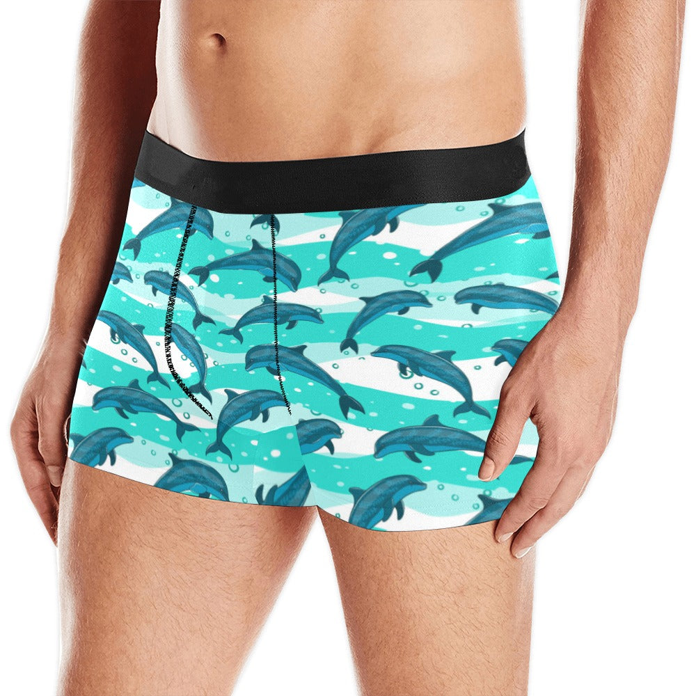 Dolphin Sea Pattern Men’S All Over Print Boxer Briefs Men’S Underwear