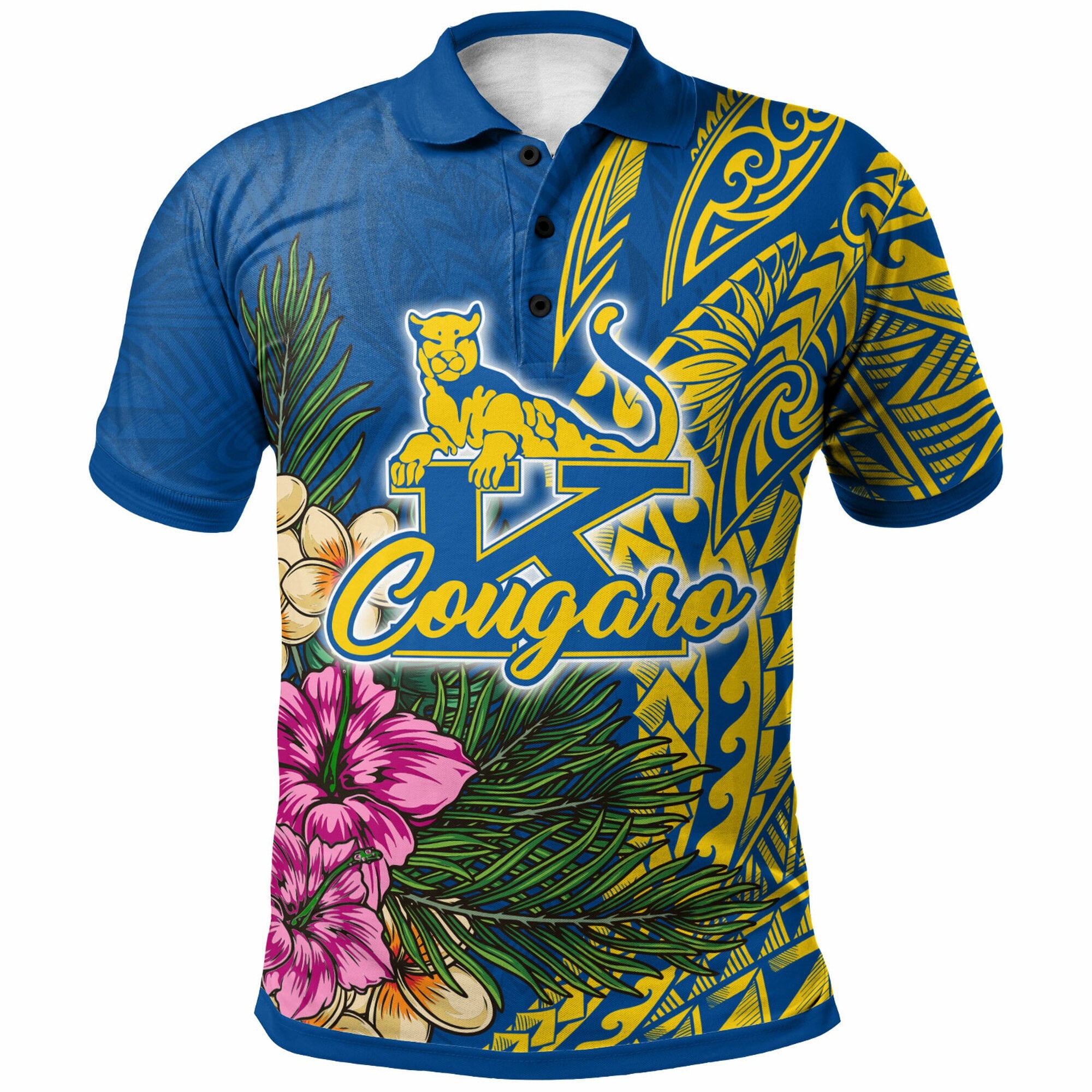 Hawaii Custom Personalised Polo Shirt – Henry J. Kaiser High School Hawaiian Flowers Wing Patterns