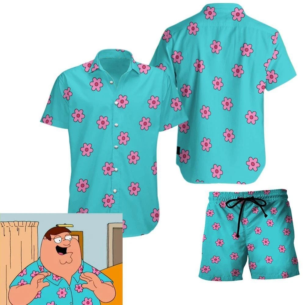 Family Guy Vibe Peter Floral Hawaii Aloha Shirts Kv Ha48275