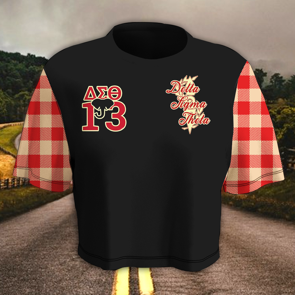 Delta Sigma Theta Women Croptop T-Shirt 03