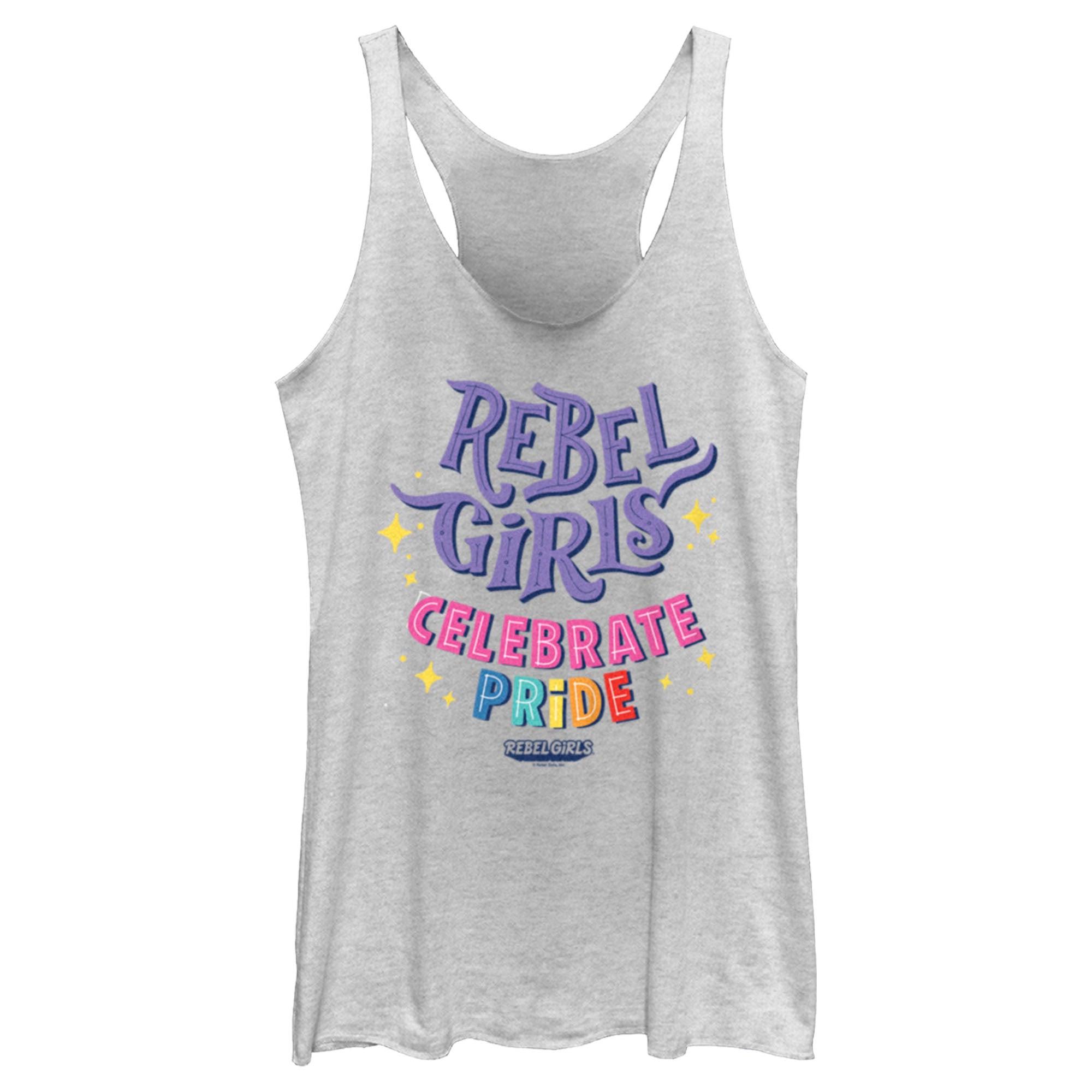 Women’S Rebel Girls Celebrate Pride Racerback Tank Top