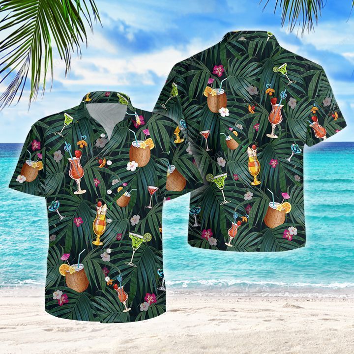 Wine Cocktails Hawaii Summer Hawaii Shirts For Aloha Beach Shirt Ha76029