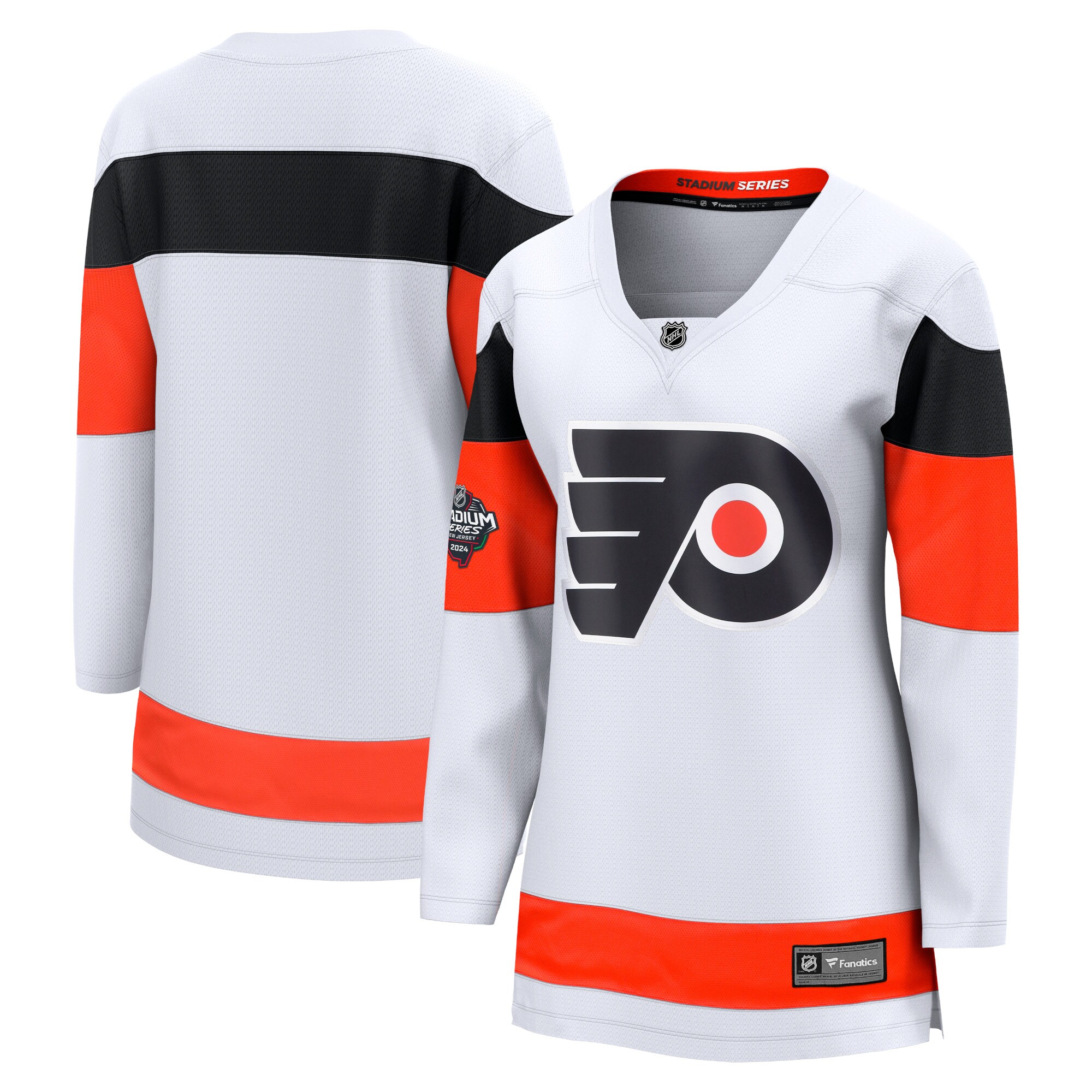 Philadelphia Flyers Branded Women's 2024 NHL Stadium Series Breakaway Jersey  White