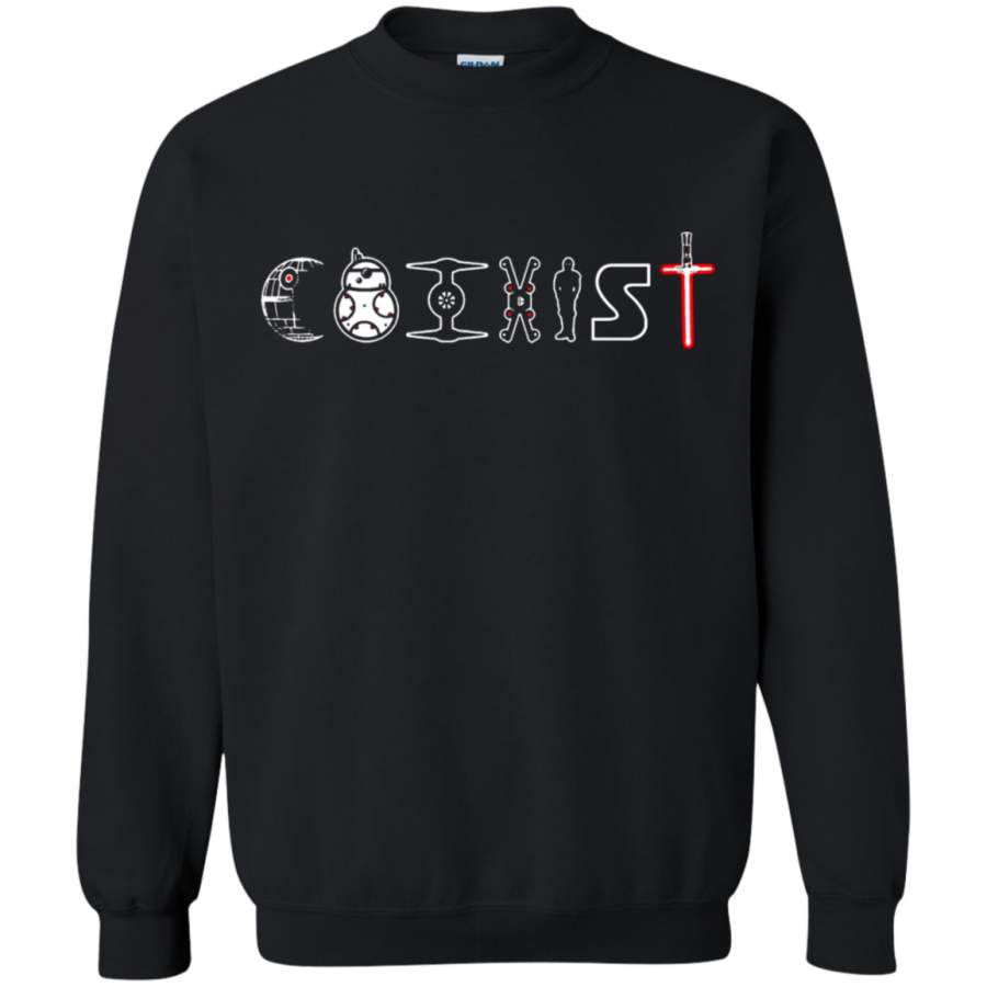 AGR Coexist Dark Side And Light Side No Wars Sweatshirt