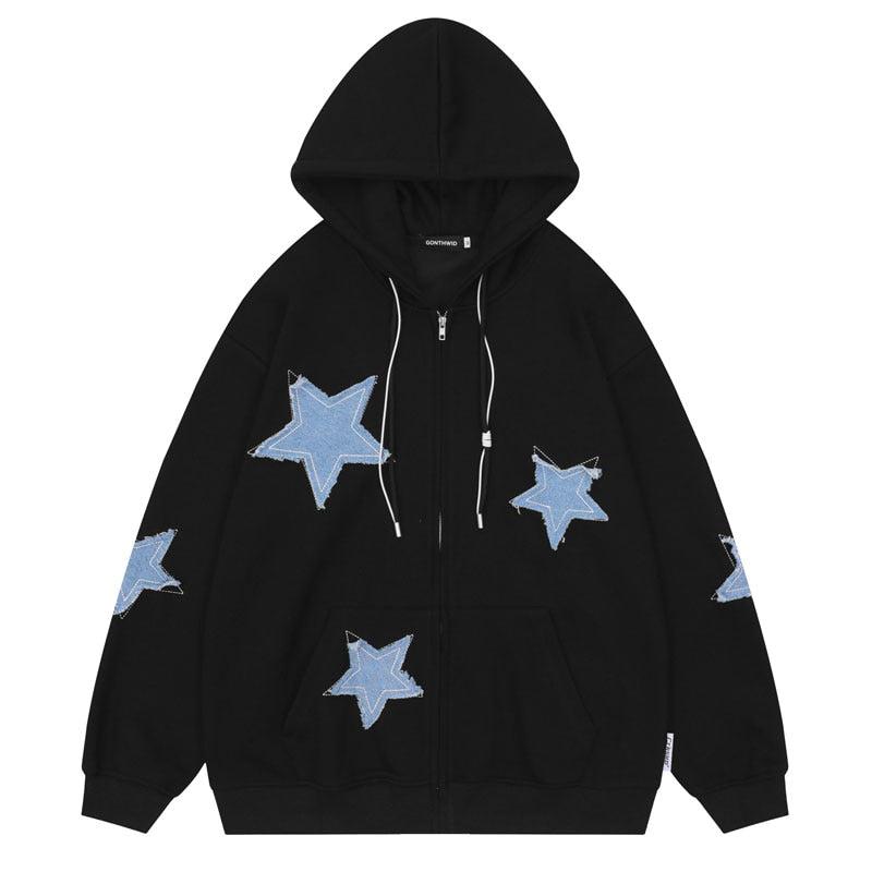 Star Ziped Hoodie