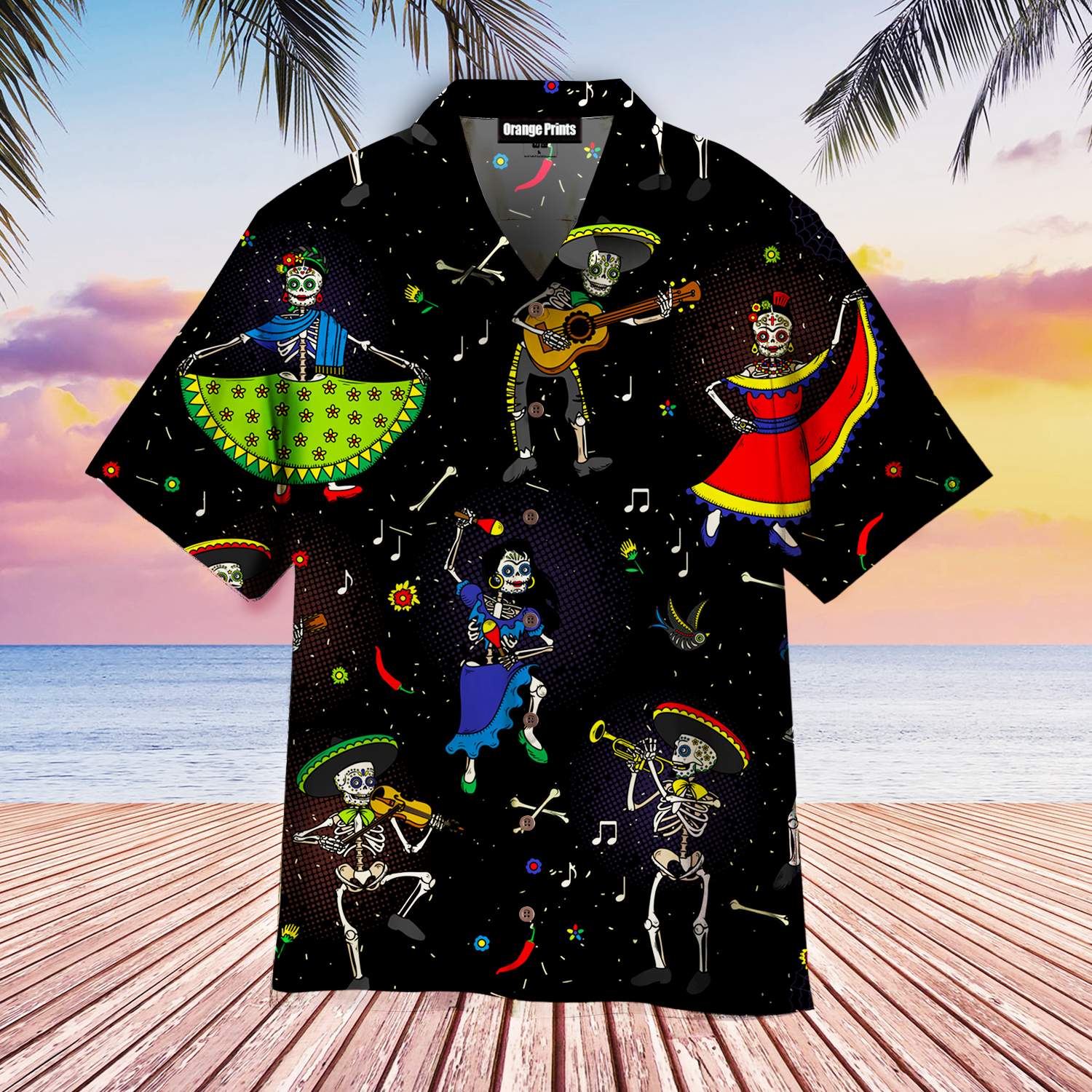 Day Dead Dia De Mexico Aloha Hawaii Shirts For Men Women Ha1593