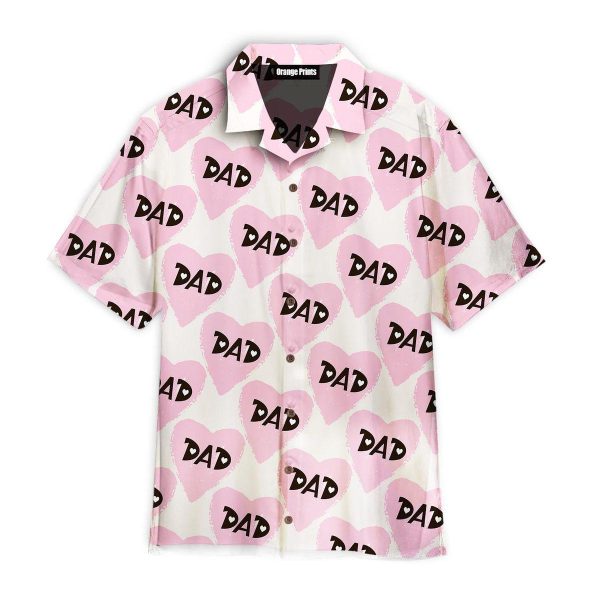 Love Dad Doodle Seamless Pattern Hawaii Shirt For Men Women Ha41608