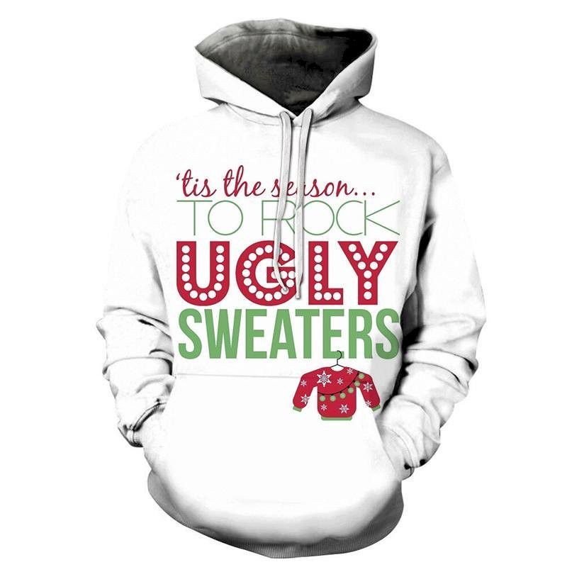 Ugly Sweaters Christmas Hoodie Sweatshirt Hoodie Pullover Custom