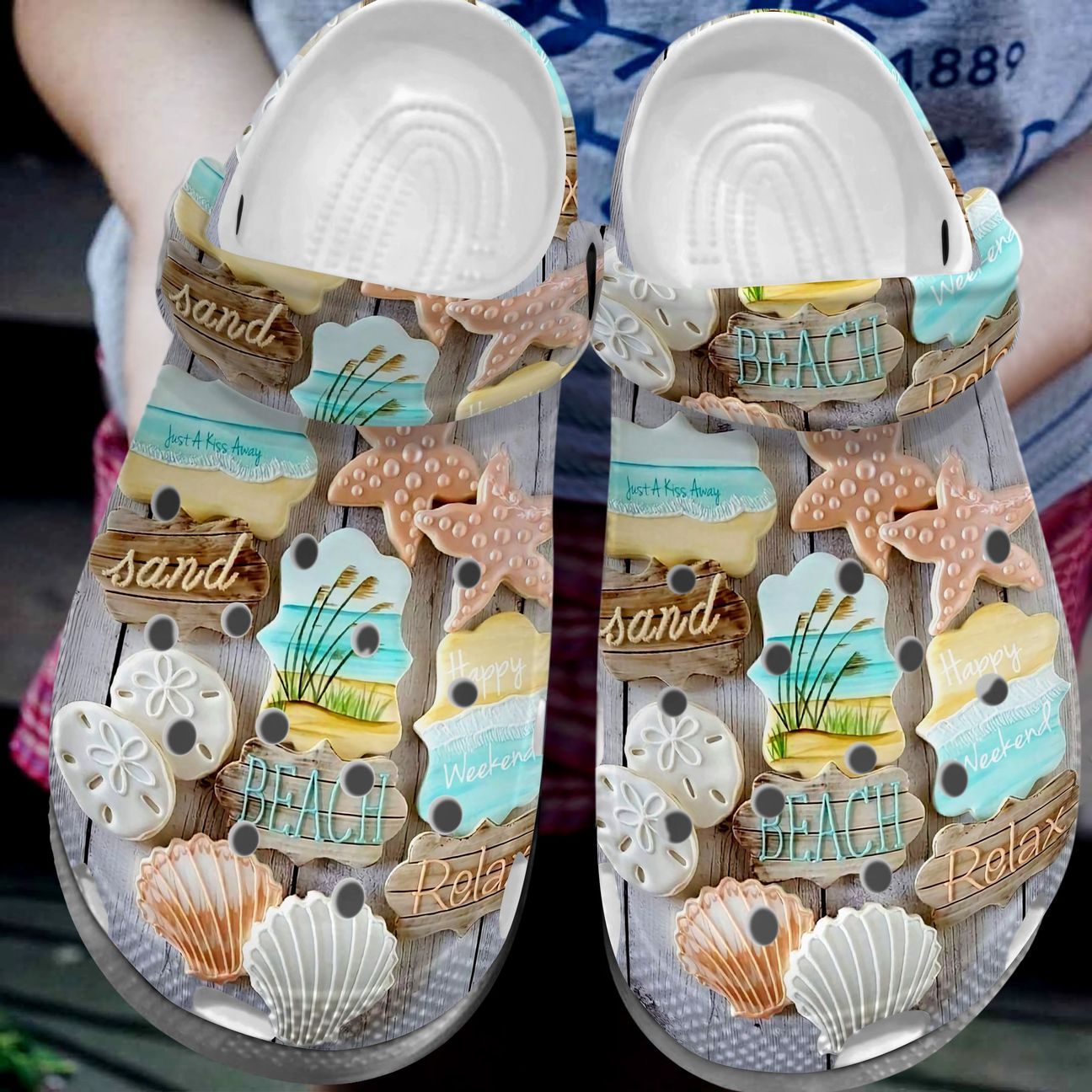 Beach Personalize Clog, Custom Name, Text, Fashion Style For Women, Men, Kid, Print 3D Collection