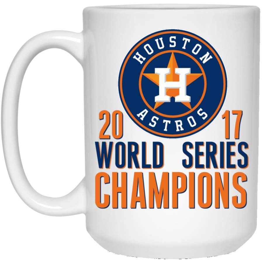 Houston Astros 2017 World Series Champions Orange-Blue 21504 15 oz. White Mug