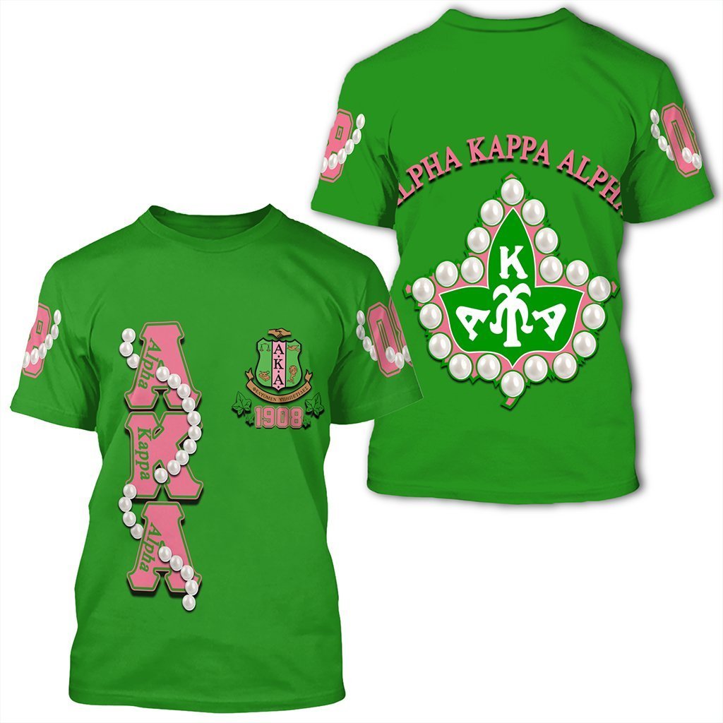 Greeklife T-Shirt – Alpha Kappa Alpha Pearl Green Greeklife T-Shirt