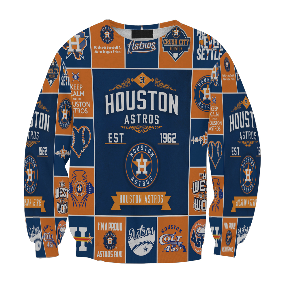 Houston Astros Emblem V10 Gift For Fan 3D Full Printing Sweatshirt