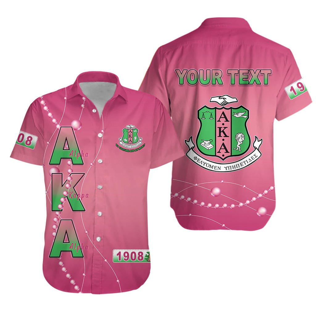 (Custom Personalised) Alpha Kappa Alpha Hawaiian Shirt Pretty Girls With Pearl