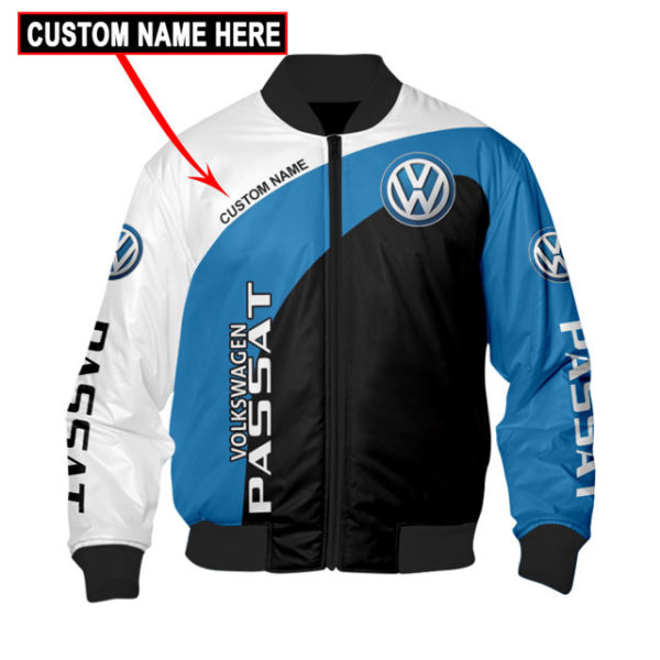 Custom Name Bomber Jacket Volkswagen, Volkswagen 3D Spring Autumn, Mens Casual Jacket Fq28