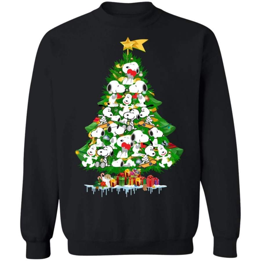 Snoopy Christmas tree sweatshirt, hoodie, ladies tee, long sleeve
