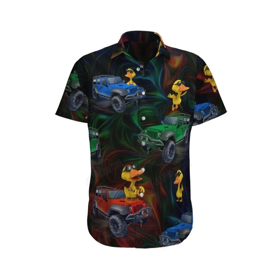 Hawaii Aloha Shirts Amazing Jeep Duck Neon Ha2191