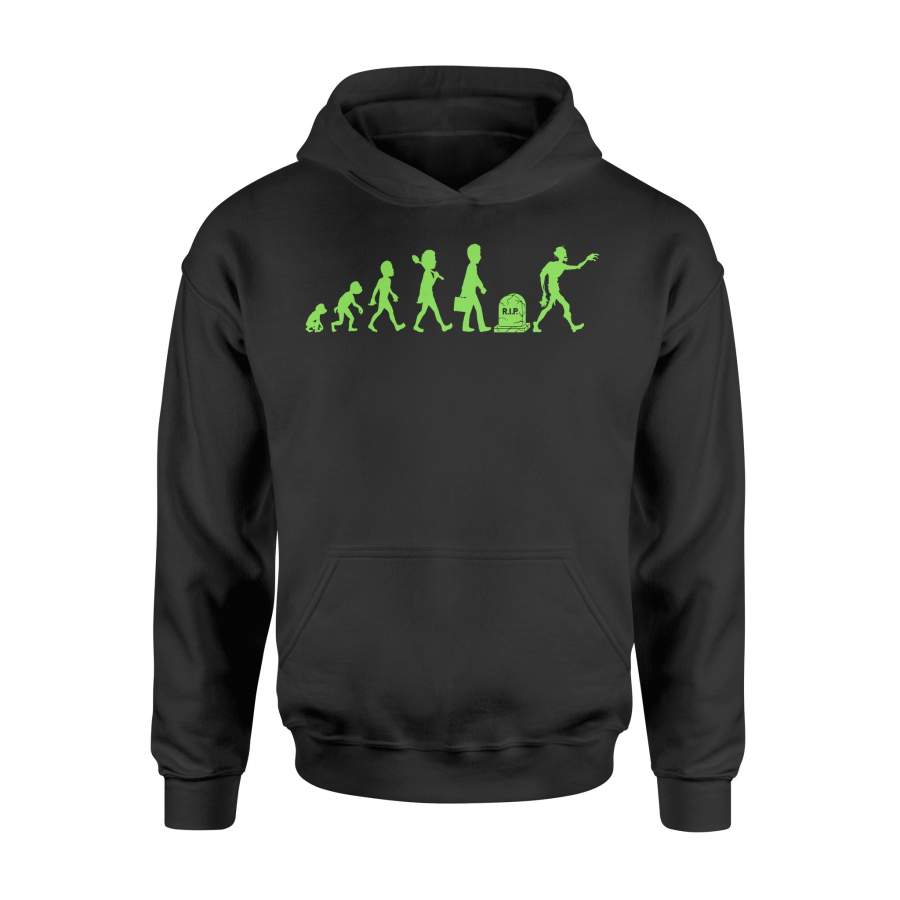 Zombie Evolution Birthday X-Mas Halloween Hoodie