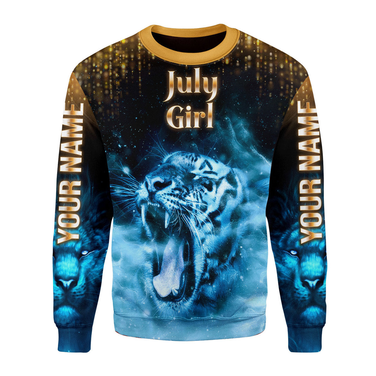 Customspig Personalized Ugly Sweater As A July Girl She’S Up All Over Printed