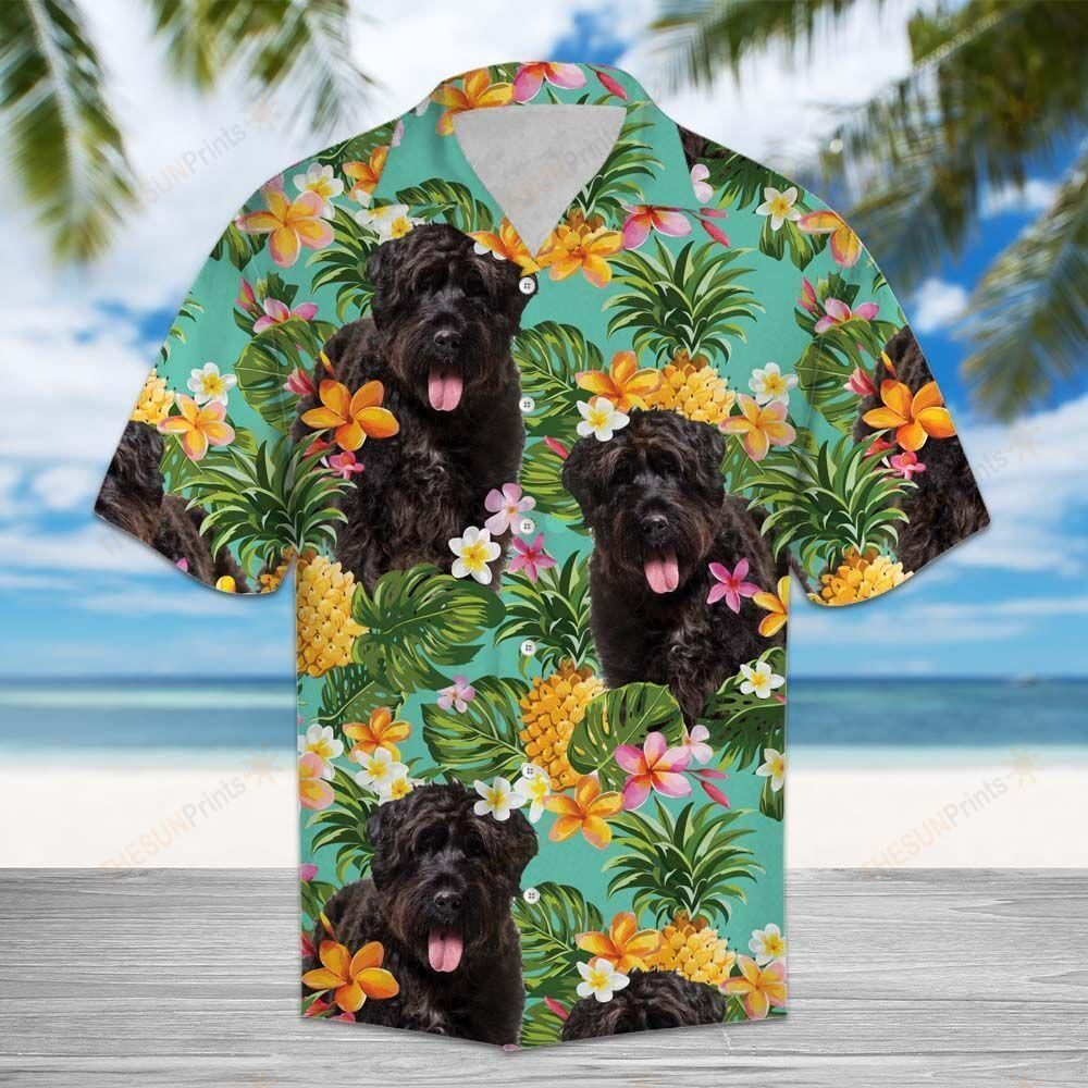 Tropical Pineapple Bouvier Des Flandres Hawaiian Shirt Ha101096