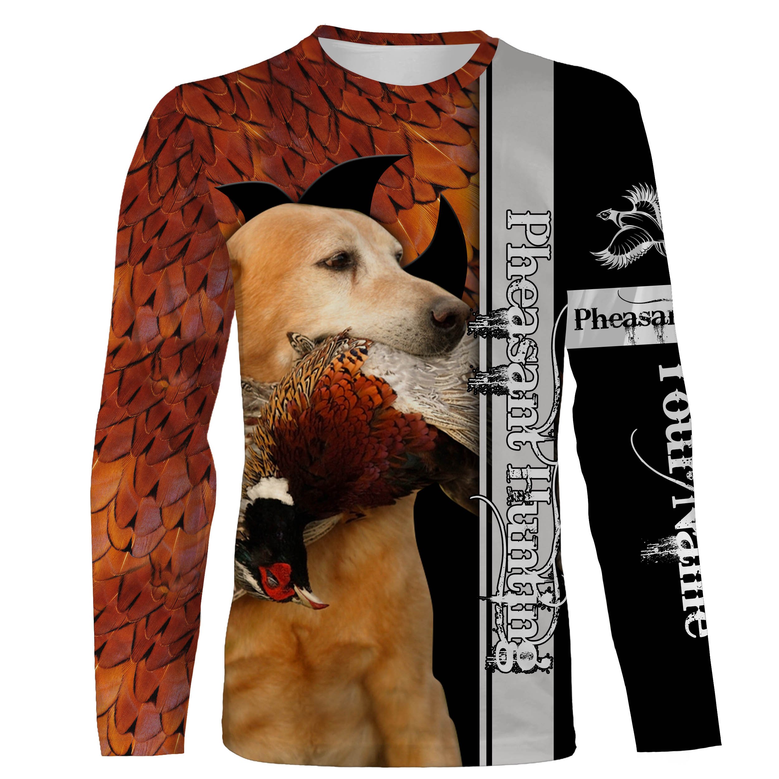 Pheasant Hunting With Dog Labrador Retriever Custom Name Bird Hunting Dogs 3D All Over Print Shirts, Personalized Hunting Gifts Nqs2524