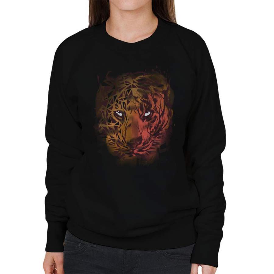 Geometric Tiger Women’s Sweatshirt