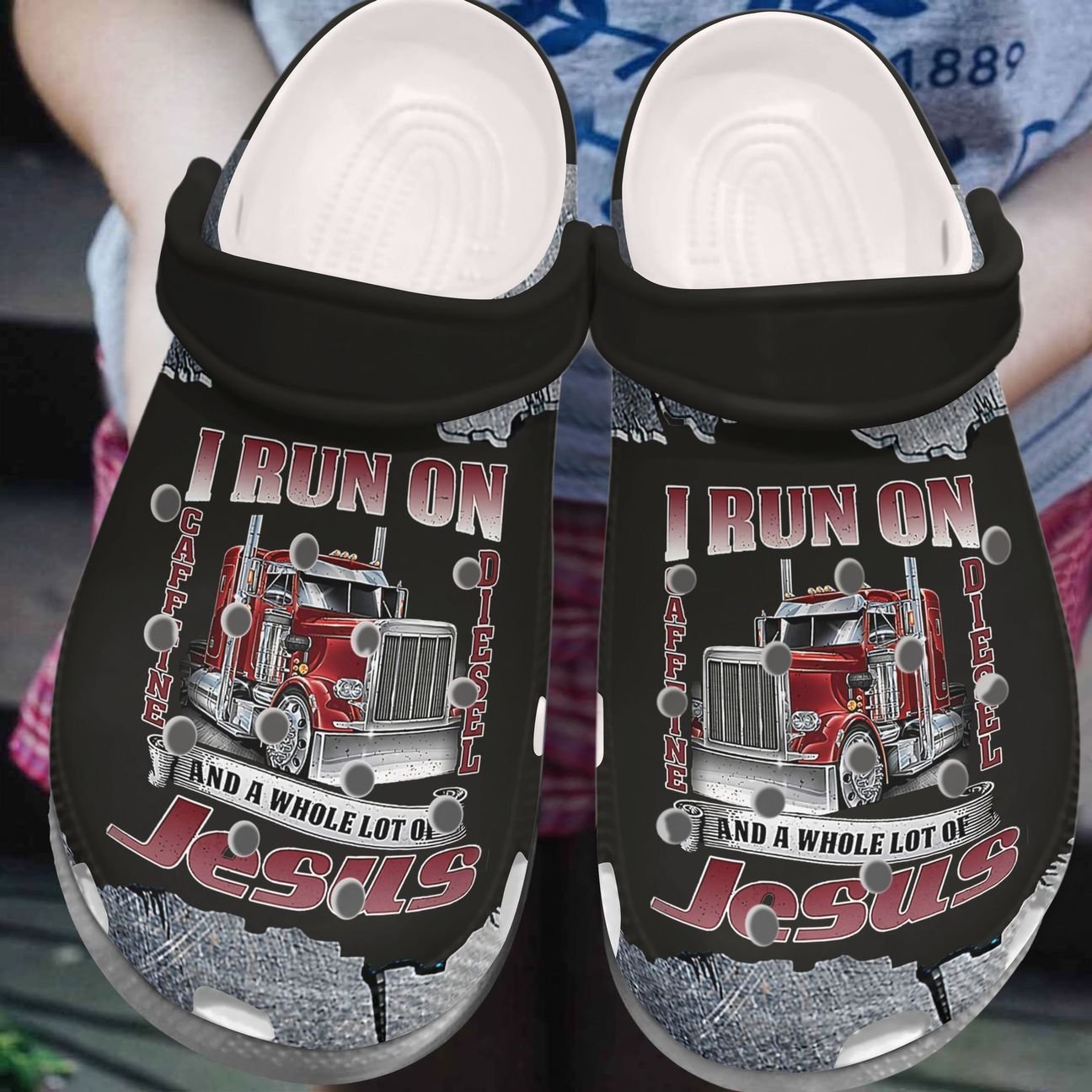 Truck Personalized Clog, Custom Name, Text, Color, Number Fashion Style For Women, Men, Kid, Print 3D I Am A Truck Driver 4