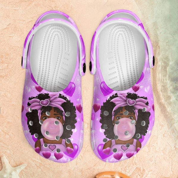 African American Afro Melanin Black Girl Crocss Crocband Clog Shoes For Men Women Ht