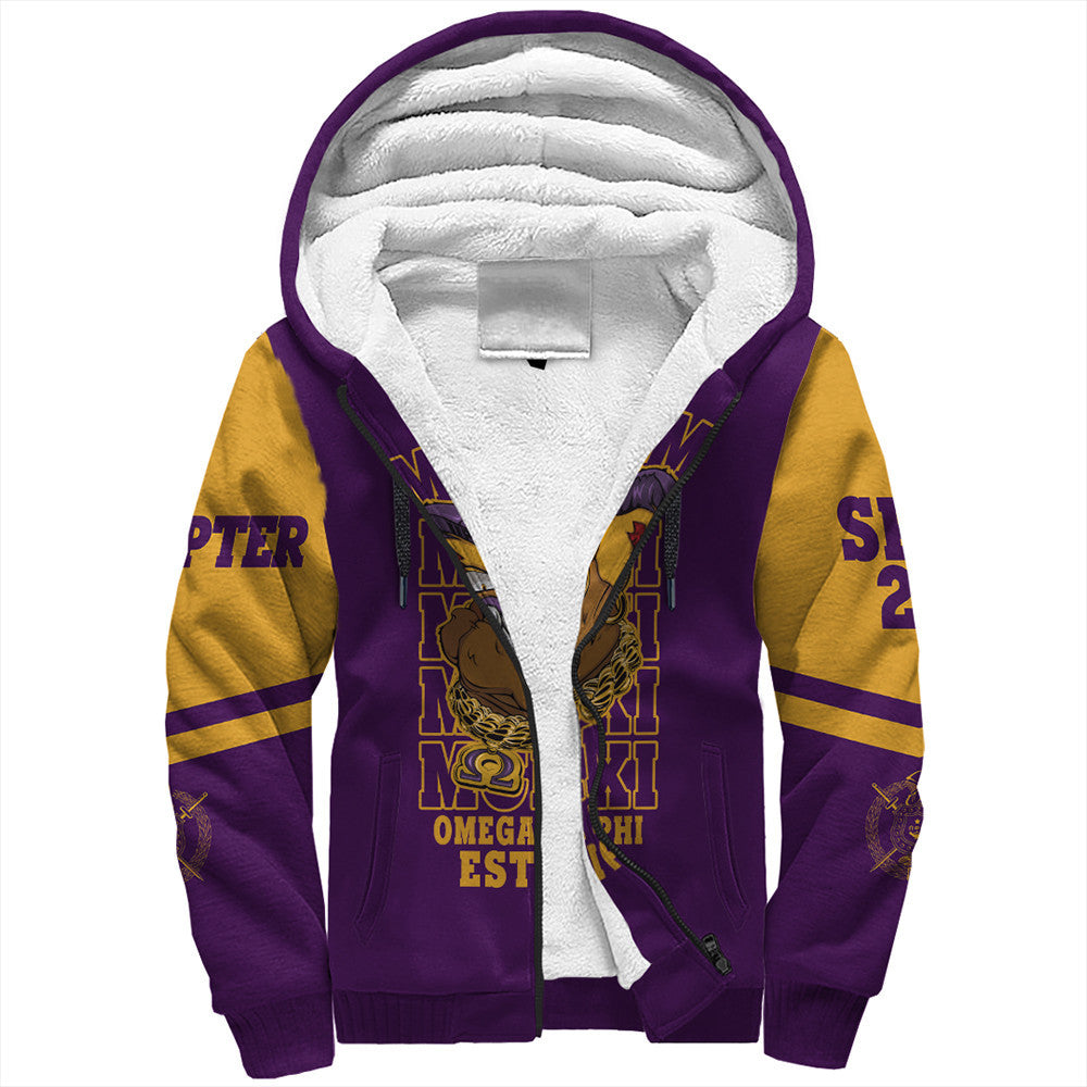 Wonder Print Shop Hoodie – Personalized Omega Psi Phi Mcm Style Sherpa Hoodie