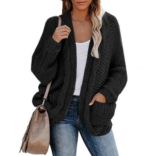 2021 Women Sweater Autumn Warm Ladies Casual Long Sleeve Open Front Loose Knitted Cardigan Coat Female Jumper кардиган женский alx