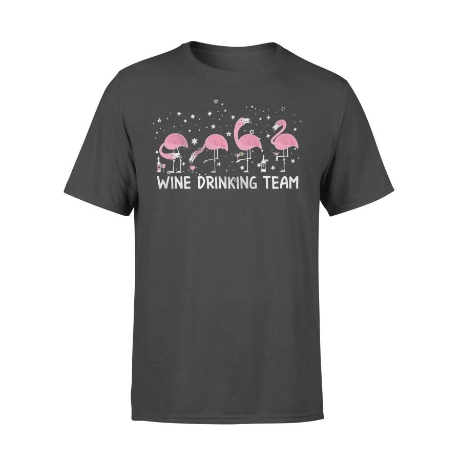 Flamingo Wine Drinking Team T-shirt