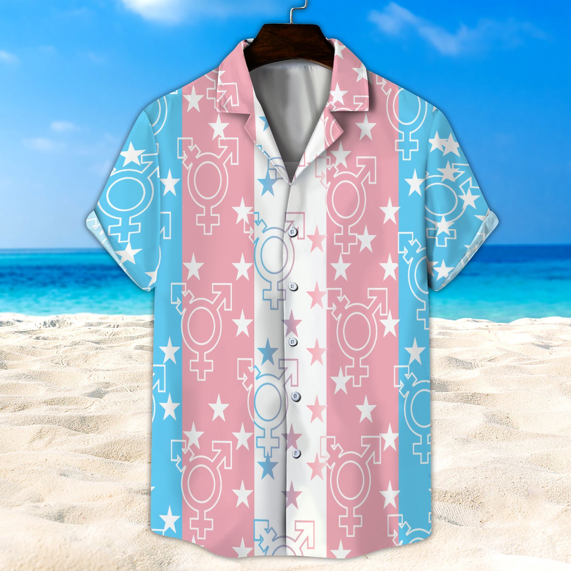 Lgbt Hawaiian Transgender Unisex Hawaiian Shirt Beach Short Ha229