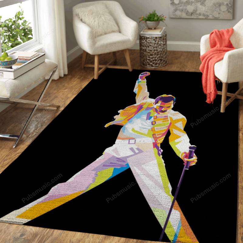 Freddie Mercury – Modern Pop Art Wpap Area Rug Carpet