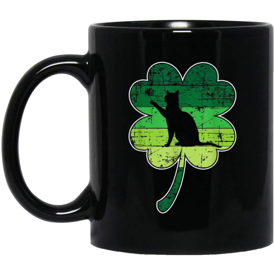 Cat Kittens Lovers Shamrock Irish St Patricks Day Mug