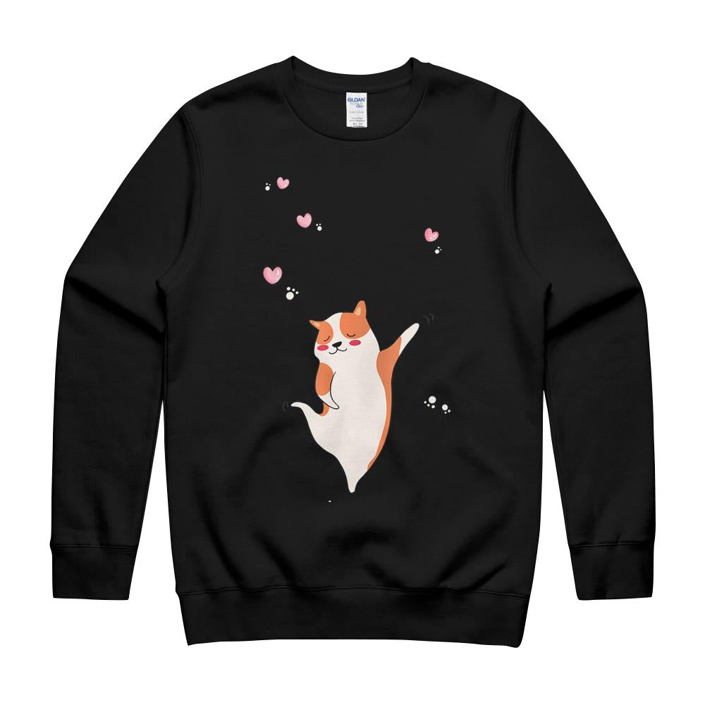 Adorable Dancing Puppy T-Shirt Crewneck Sweatshirt