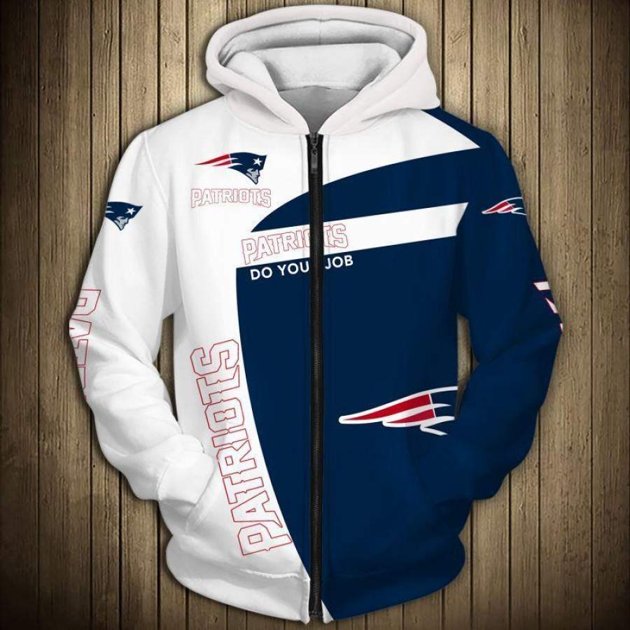 New England Patriots Hoodie 3D Style3004 All Over Printed