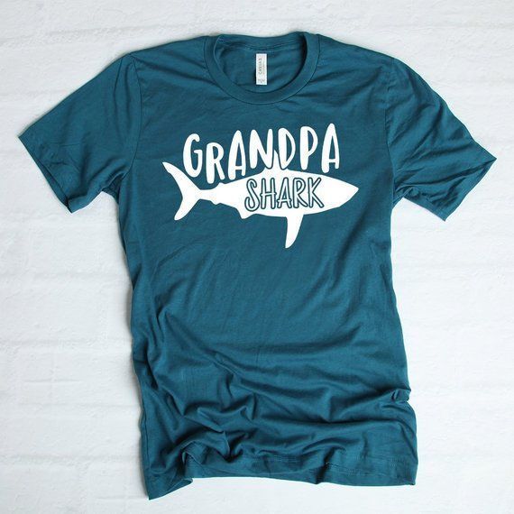 Grandpa Shark Shirt Papa Shark Shirt Daddy Shark Gift For Pop Birthday Party Gen Shirt