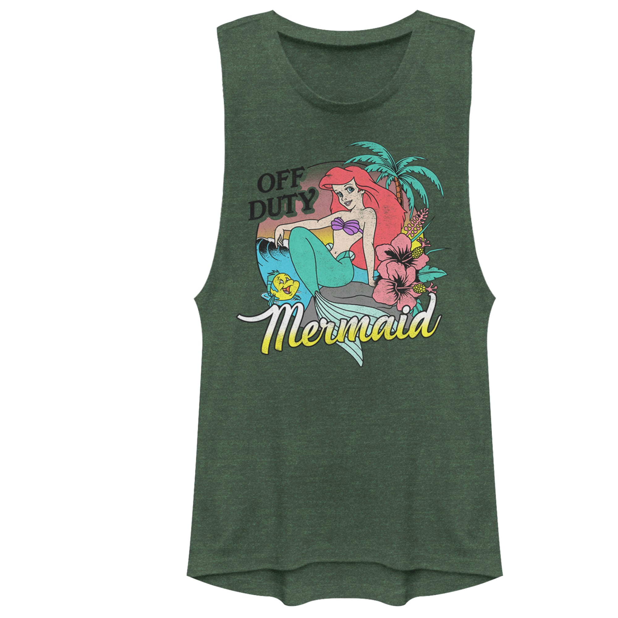 The Little Mermaid Junior’S Off Duty Ariel  Festival Muscle Tee