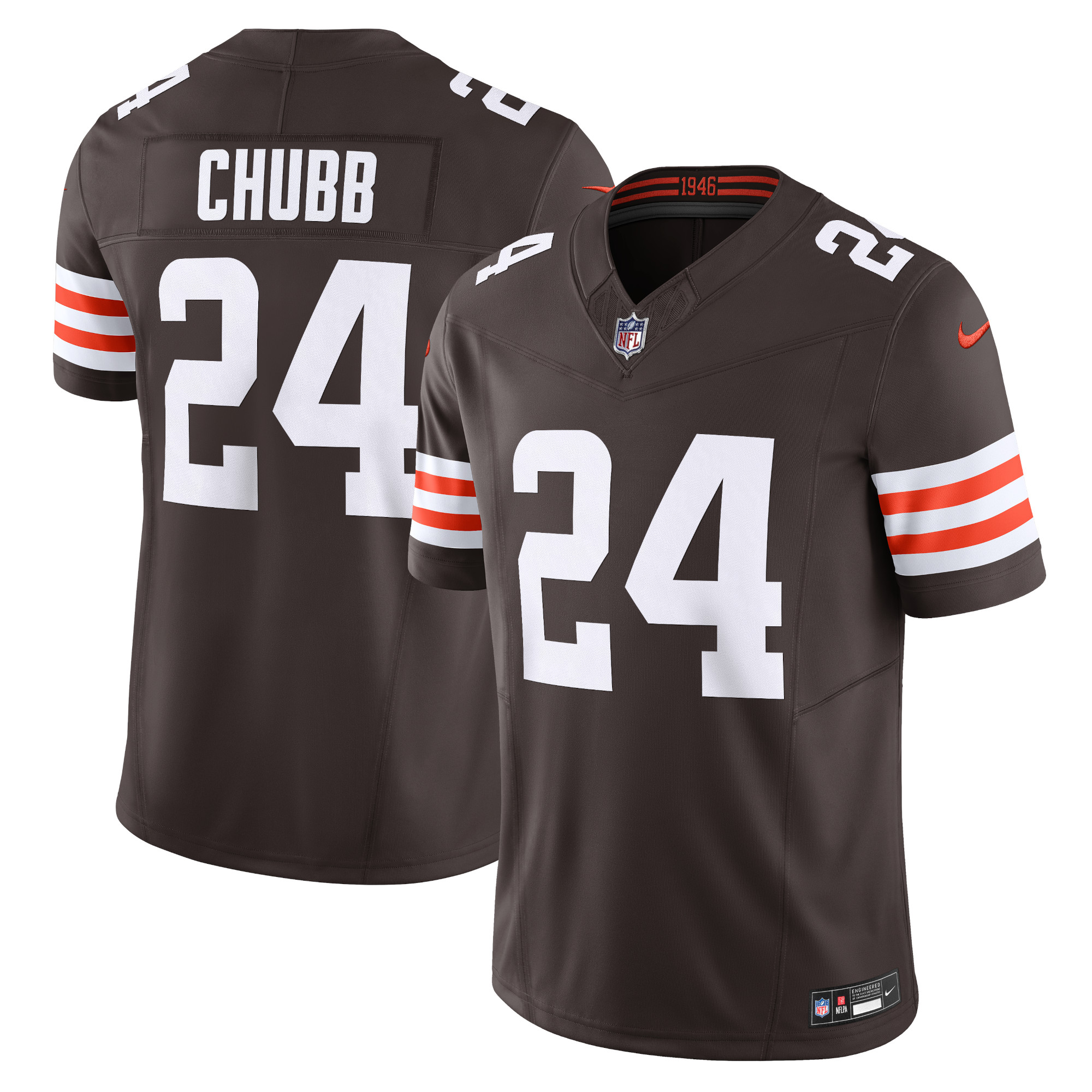 Nick Chubb Cleveland Browns Vapor F.U.S.E. Limited Jersey – Brown