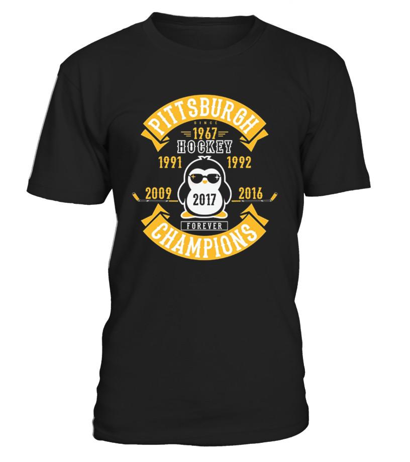 Cup Champions Cool Penguin Tshirt T shirts C-RVFF0