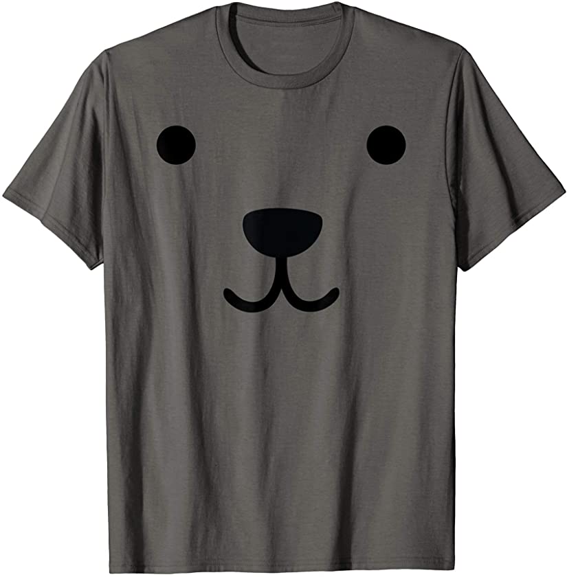 Puppy Dog face Halloween costume T Shirt for kids adults