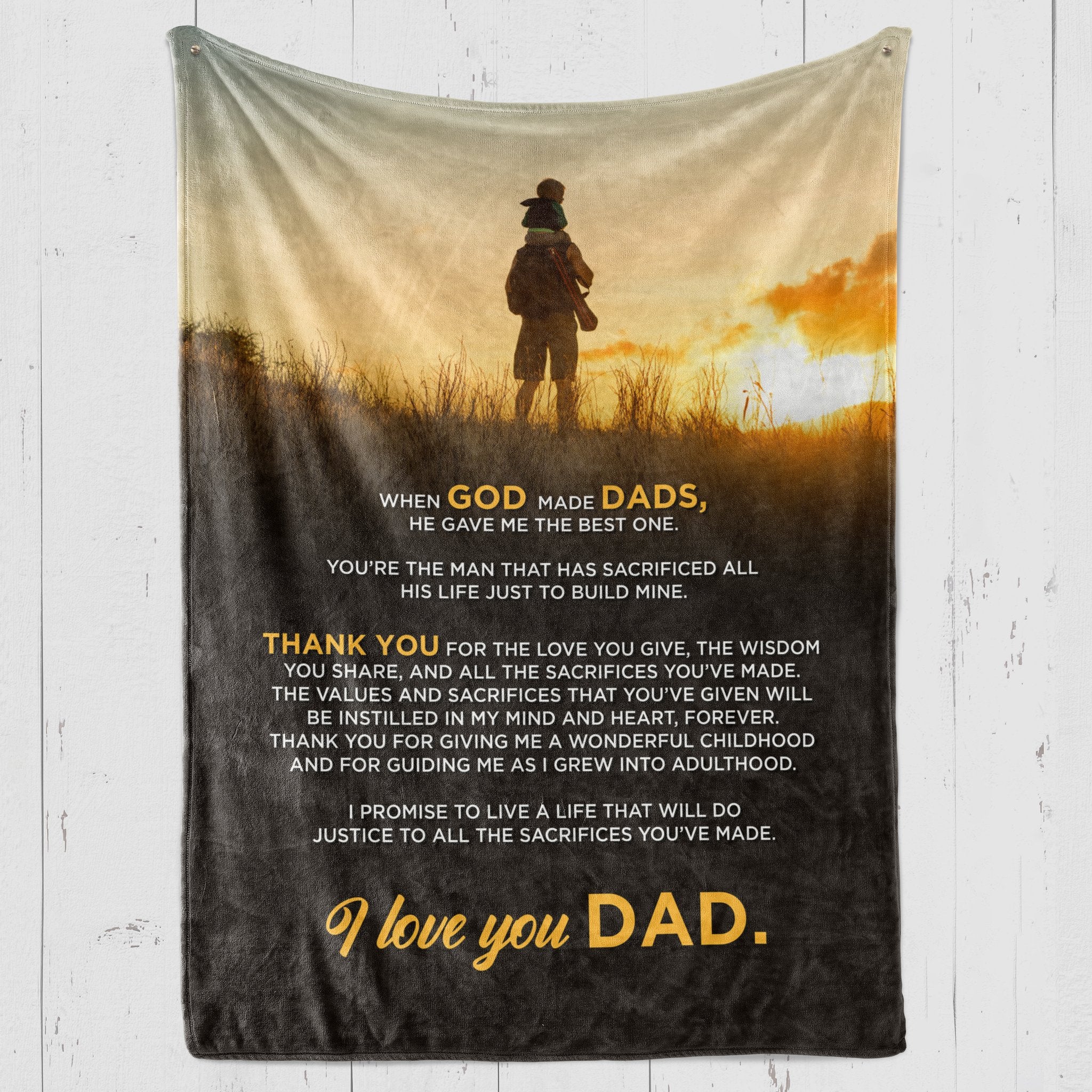 To My Father He Gave Me The Best Dad Fleece Blanket Gift For Family, Birthday, Father, For Him Gift Home Decor Bedding Couch Sofa Soft And Comfy