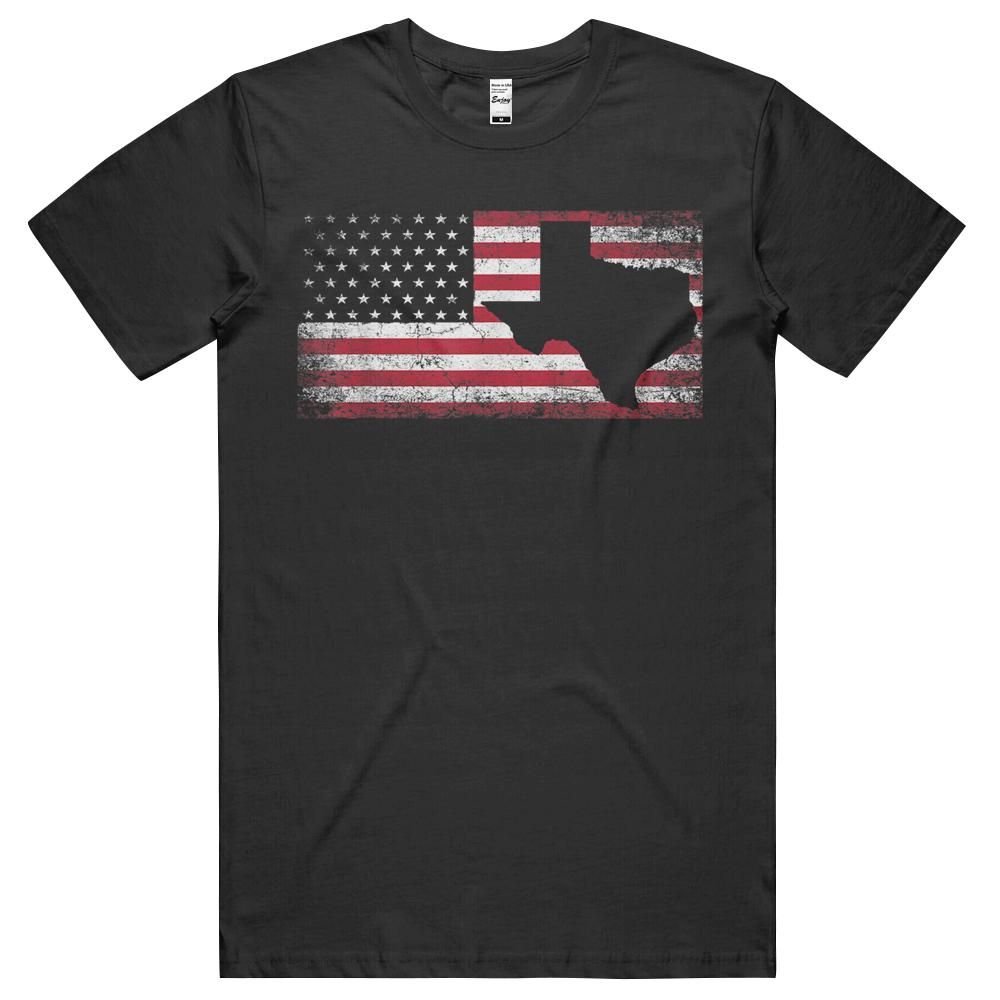 American Flag Texas 4th Of July Vintage Retro Gift Men Women Unisex Shirt